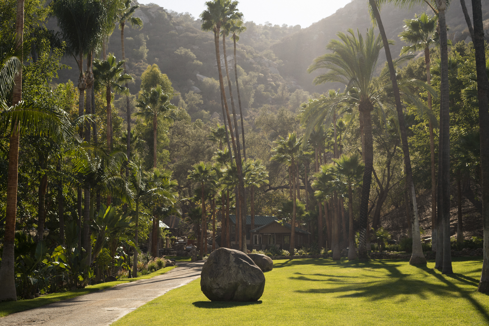 The main pathway leading into the main courtyard at Bandy Canyon Ranch