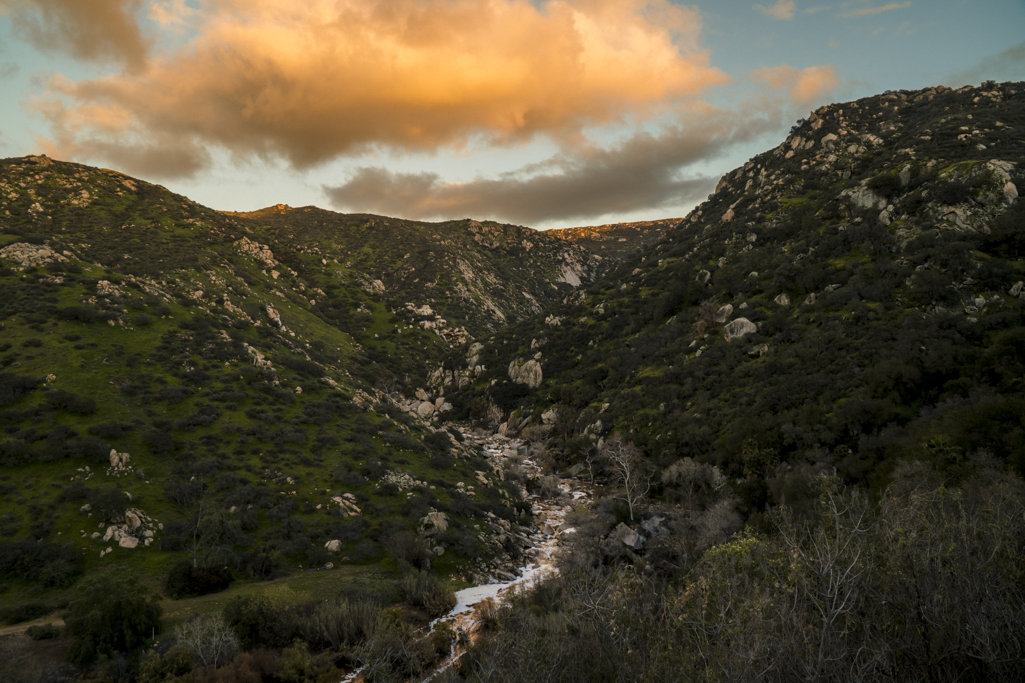 View of the mountain valley at the Bandy Canyon Ranch